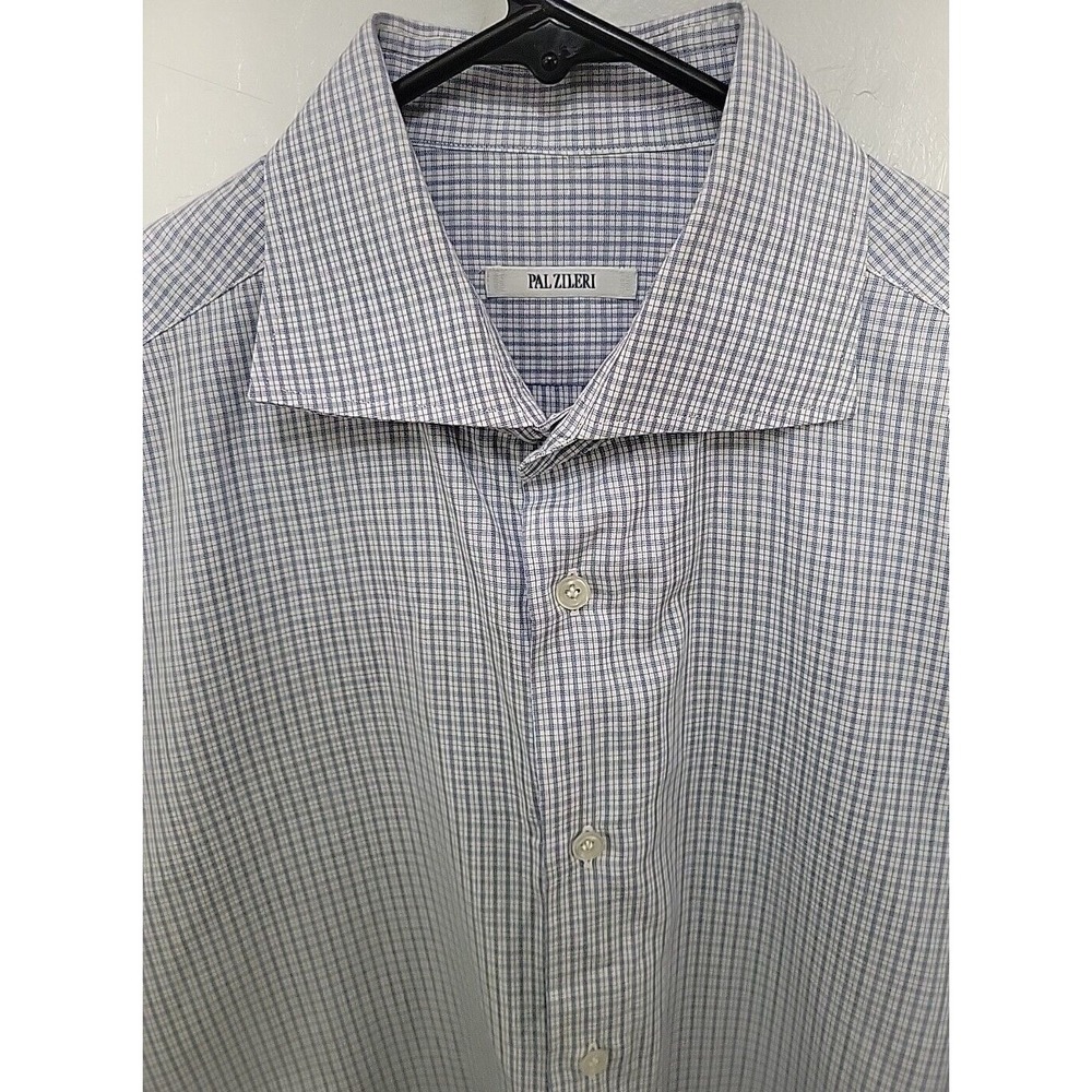 Pal Zileri Men Size 16.5 42 Striped Long Sleeve Casual Dress Shirt Italy